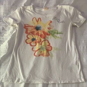 a t- shirt with some flowers
